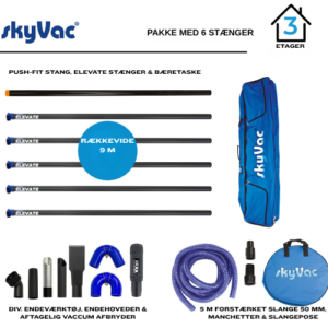 SkyVac Elevate 44 mm spændelåsstænger-pakke 9 m