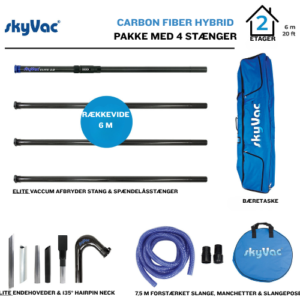 SkyVac Premium 50 mm Spændelåsstænger-pakke 6 m