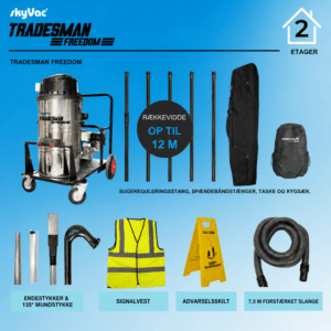 Tagrendestøvsuger SkyVac Tradesman Freedom