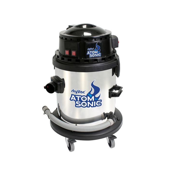 skyVac Atom Sonic vist på stel med låsbare drejehjul
