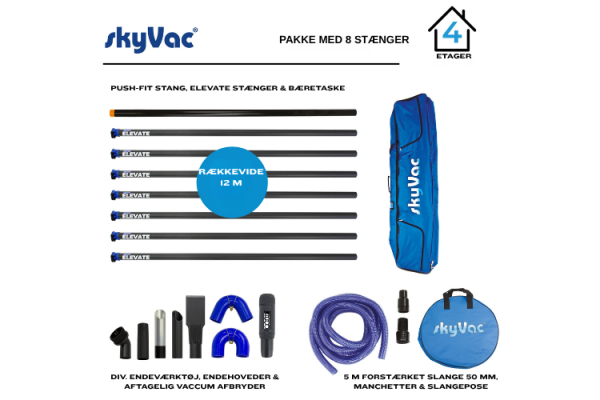 SkyVac Elevate 44 mm Spændelåsstænger-pakke 12 m 900x500
